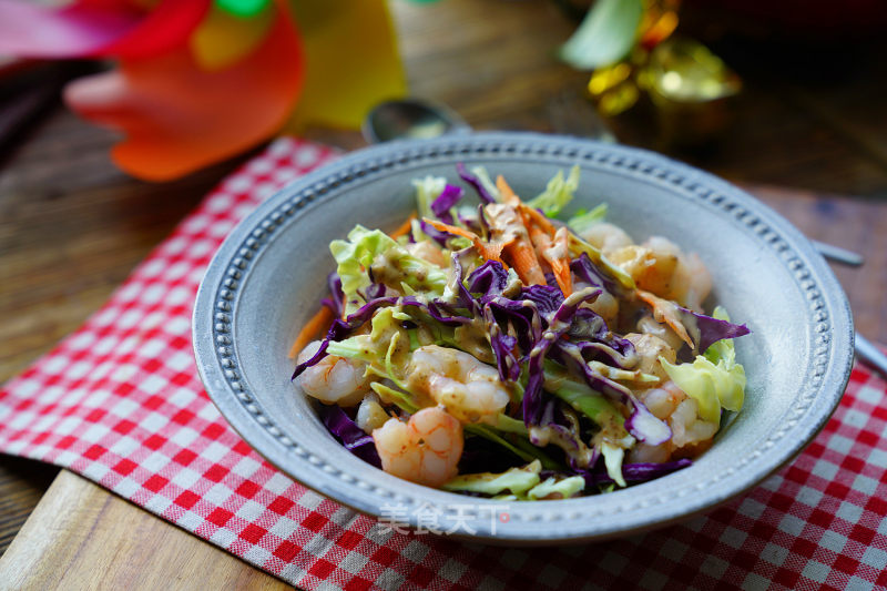 Seasonal Vegetable Shrimp Salad recipe