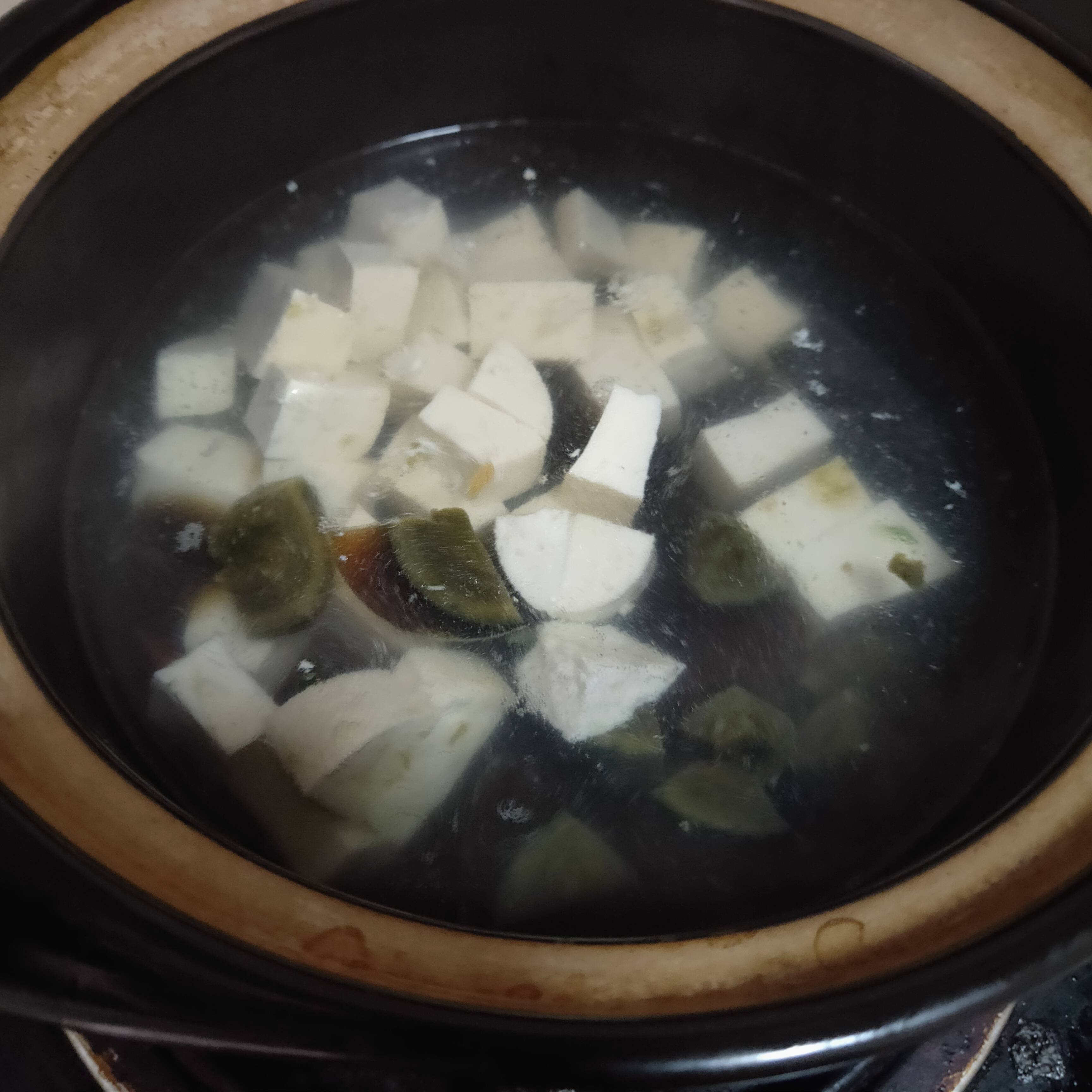 Preserved Egg Tofu Soup recipe