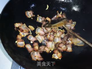 #蜡味# Cured Meat Snow Peas recipe