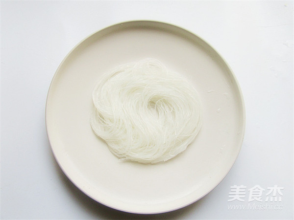Flowered Garlic Vermicelli with Open Back Shrimp recipe