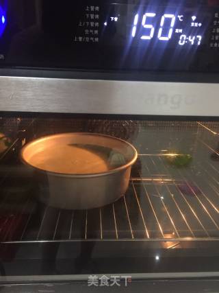Chiffon Cake with Spinach Sauce recipe