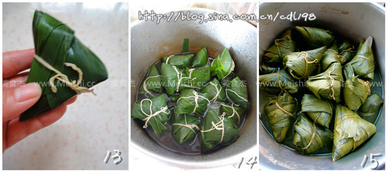 Osmanthus Honey, Beans and Candied Date Rice Dumplings recipe