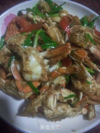 Fried Crab with Red Pepper recipe