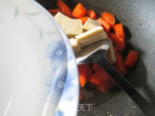Frozen Tofu and Roasted Carrots recipe