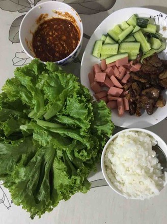 Lettuce Rice recipe