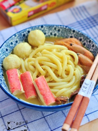 Curry Seafood Udon recipe