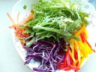 Zero-fat Colorful Vegetable Salad recipe