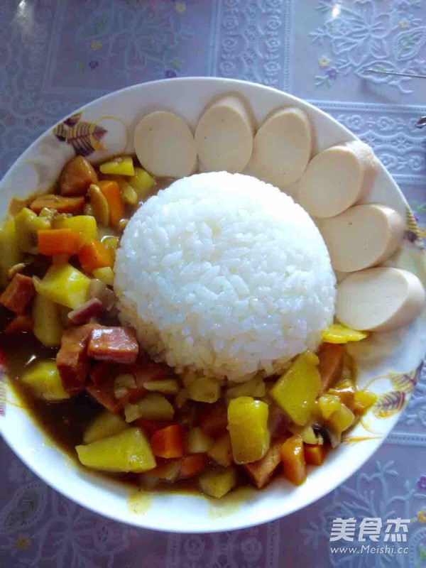 Curry Potato Rice Bowl recipe