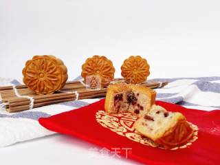 #新良first Baking Competition#cranberry Mooncakes recipe