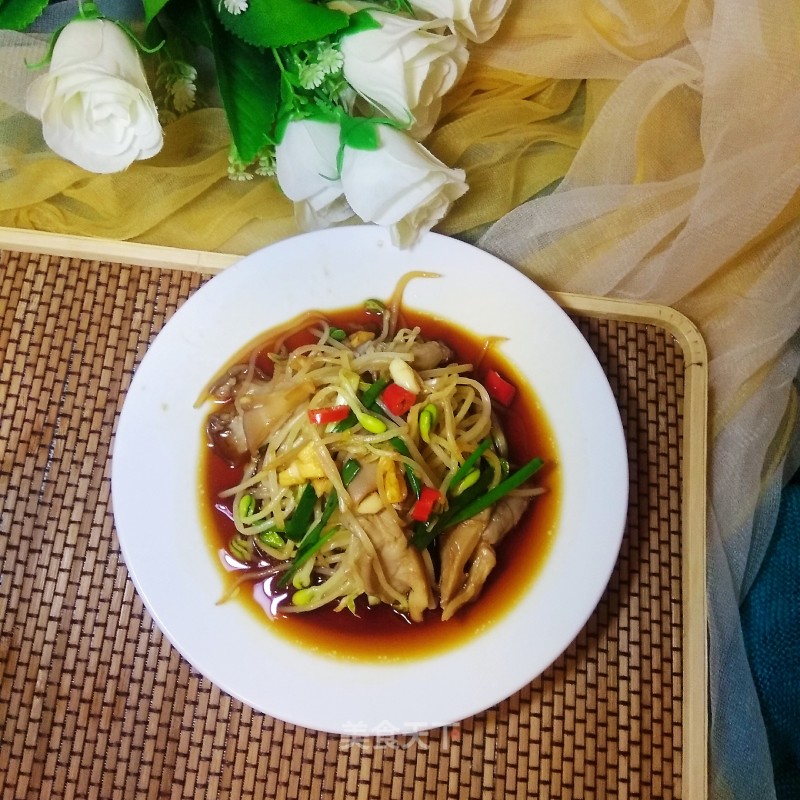 Mushroom with Bean Sprouts recipe