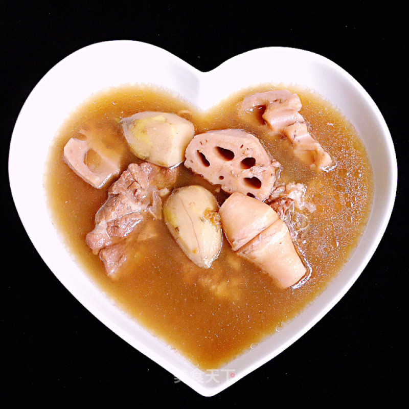 Squid with Lotus Root and Bone Soup recipe