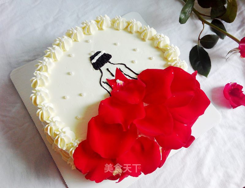 #trust之美#rose Skirt Cake recipe