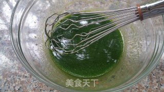 #trust之美# Spinach Chestnut Chiffon Cake recipe