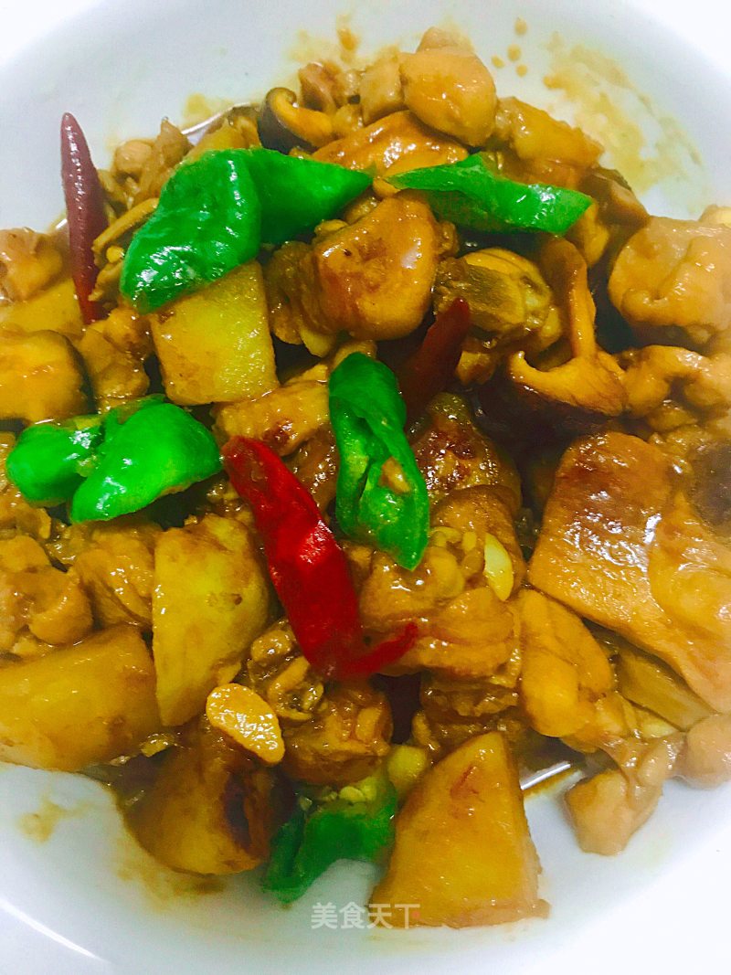 Braised Chicken with Mushrooms and Potatoes recipe