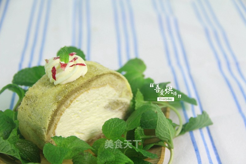 #the 4th Baking Contest and is Love to Eat Festival# Two-color Matcha Cake Roll recipe