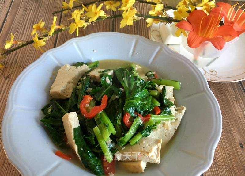 Tofu Stewed with Moss recipe