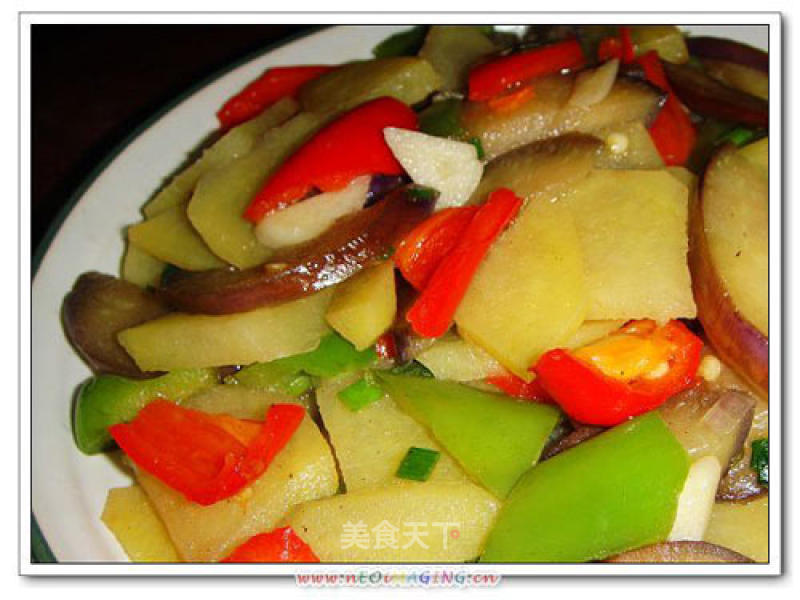 Vegetarian Sauteed Three Vegetables recipe