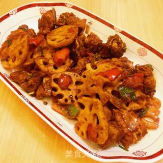 Braised Lotus Root with Pork Ribs Sauce recipe