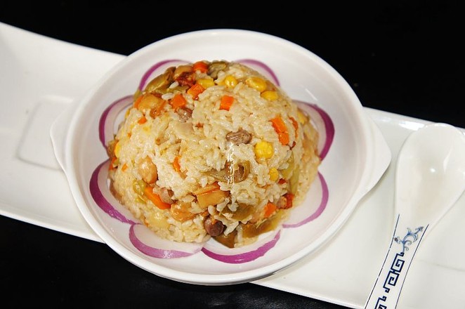 Braised Rice with Beans recipe