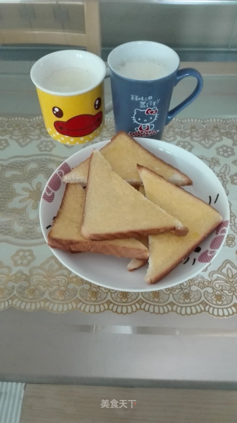 High-quality Breakfast ~ Almond Soy Milk + Butter Roasted Bun recipe