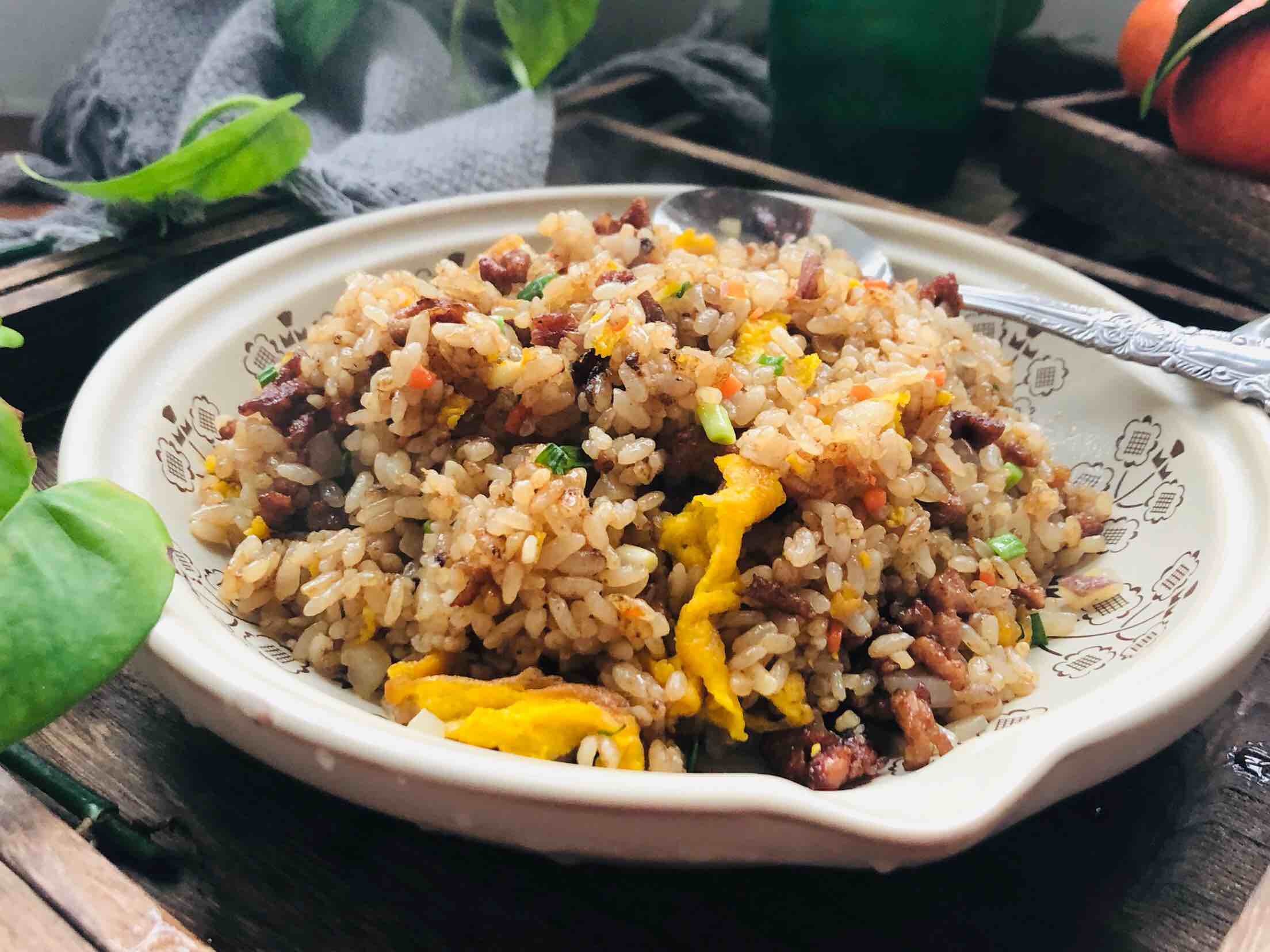 Fried Rice with Shredded Pork recipe