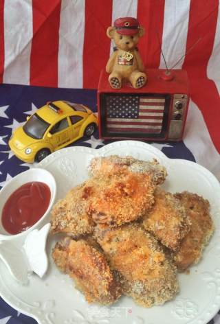 #aca Baking Star Competition# Non-fried Golden Crispy Grilled Chicken Wings recipe