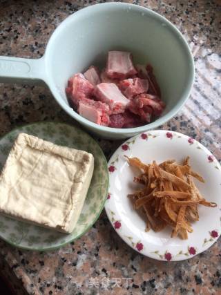 Sandworm Dry Tofu Pork Rib Soup recipe