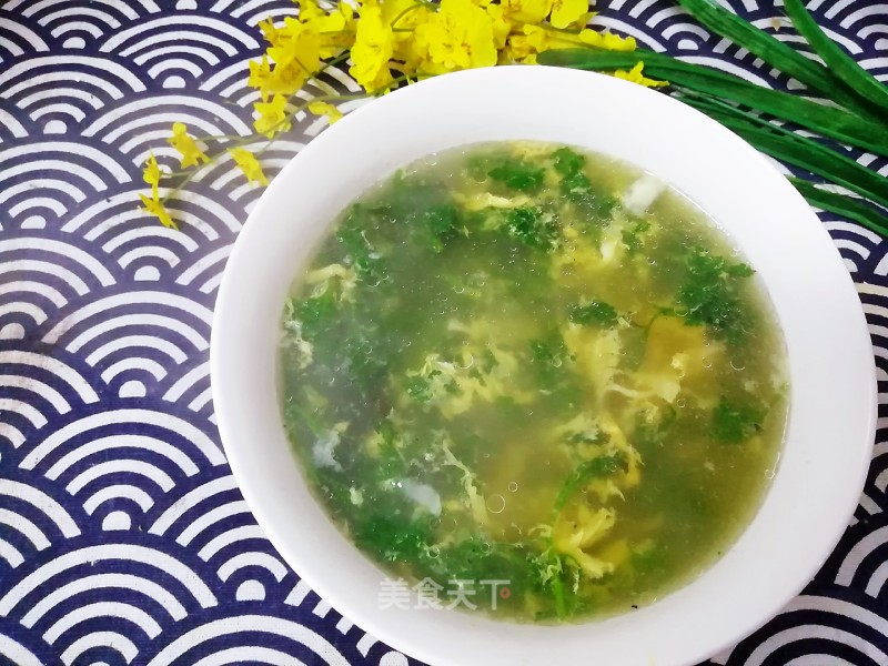 Chrysanthemum Brain Egg Soup recipe