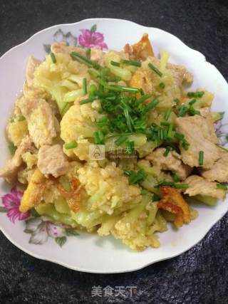 Plain and Delicious "cauliflower Stir-fried Pork" recipe