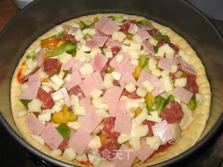 Potato Ham Pizza recipe