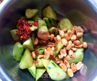 Cucumber and Peanuts recipe