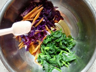 #春食野菜香#purple Cabbage Mixed with Andrographis recipe