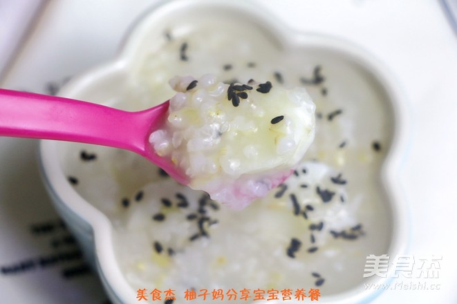 Yam, Glutinous Rice, Brown Rice, Sesame Congee recipe