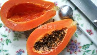 Matcha Milk Papaya Jelly recipe