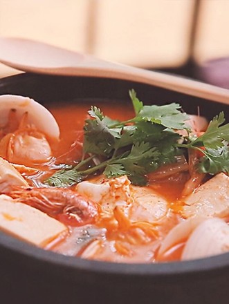 Korean Kimchi Tofu Soup recipe