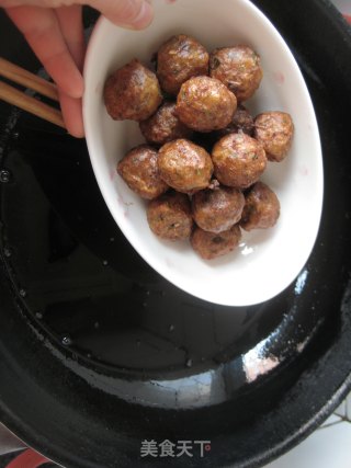 Beef Balls with Mushroom Sauce recipe