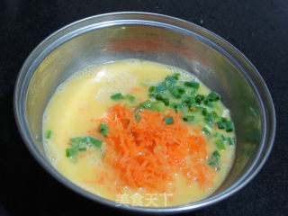 Scallion Carrot Shredded Egg recipe