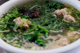 Spinach Meatball Soup recipe