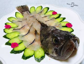 #seafood#black Fish Sashimi recipe