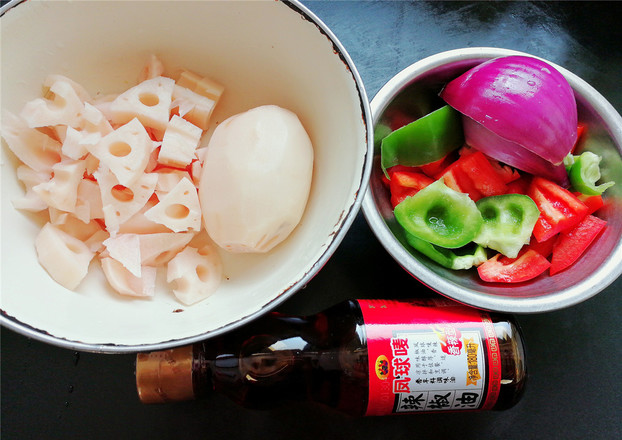 Spicy Fried Lotus Root recipe