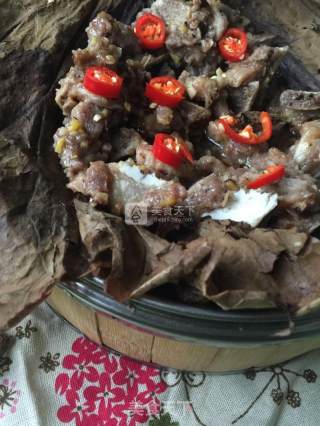 Steamed Pork Ribs with Lotus Bean Sauce recipe