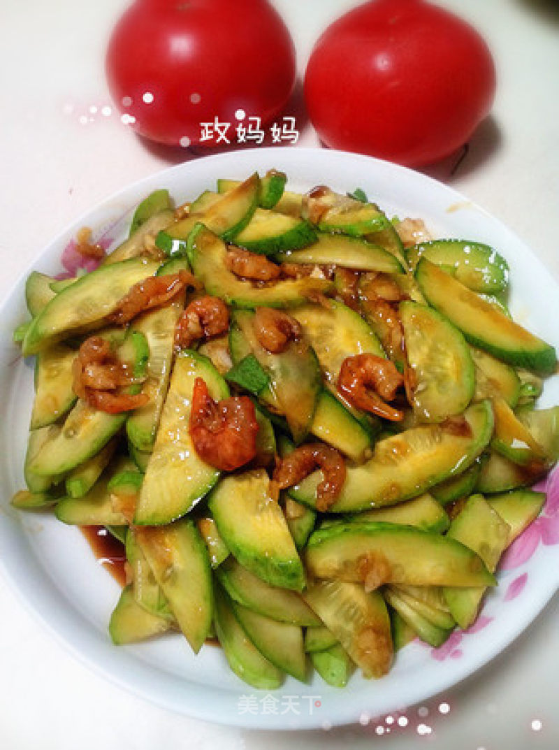 Cucumber with Sea Rice recipe
