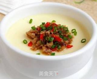 Novice Easy Food-steamed Egg with Minced Meat recipe