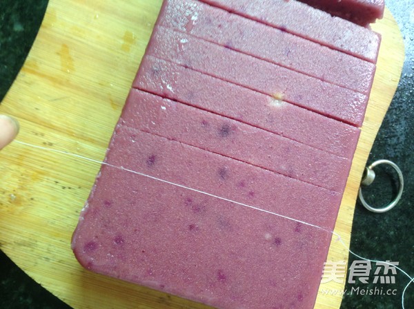 Coconut Purple Sweet Potato Cool Cake recipe