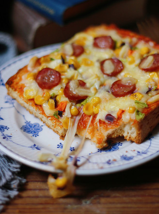 Sausage Toast Pizza recipe