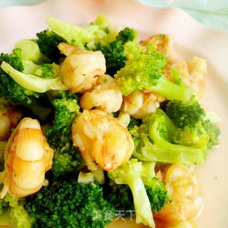 Stir-fried Shrimp with Broccoli recipe