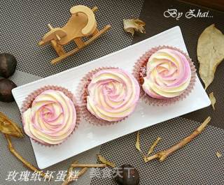 #aca烤明星大赛#rose Cupcakes recipe