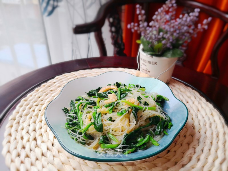 Spinach Mixed Vermicelli recipe