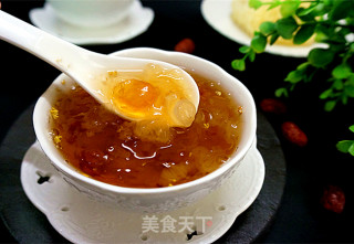 Peach Gum Soap Japonica Rice Tremella Soup-----civilian recipe