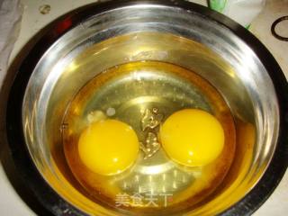 Steamed Egg with Tomato and Yam recipe